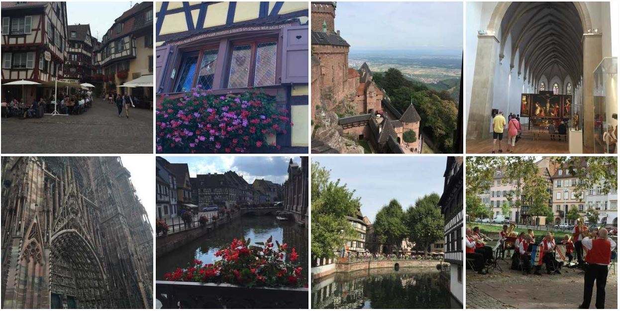 Montage of Alsace, France